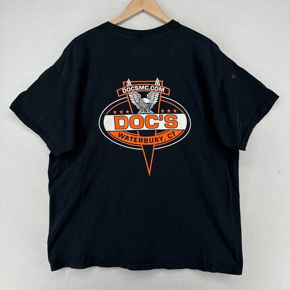 Fruit of the Loom Other - DOCS MOTORCYCLE PARTS Shirt Adult 2XL ShovelHead PanHead Waterbury CT Harley